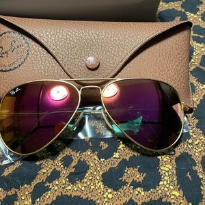 Mirrored pink lenses never worn.